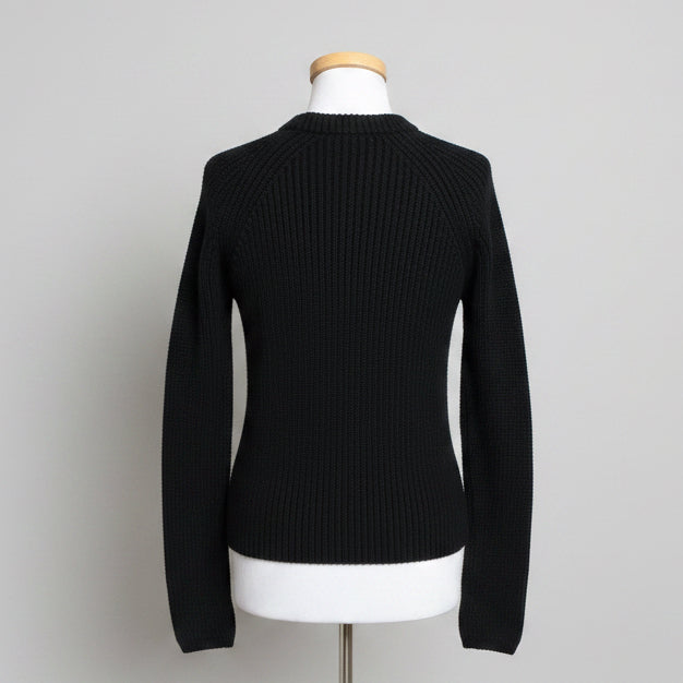525 black cotton sweater, size M