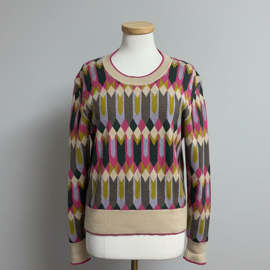Suncoo multi-color stripe Pheana sweater, size M