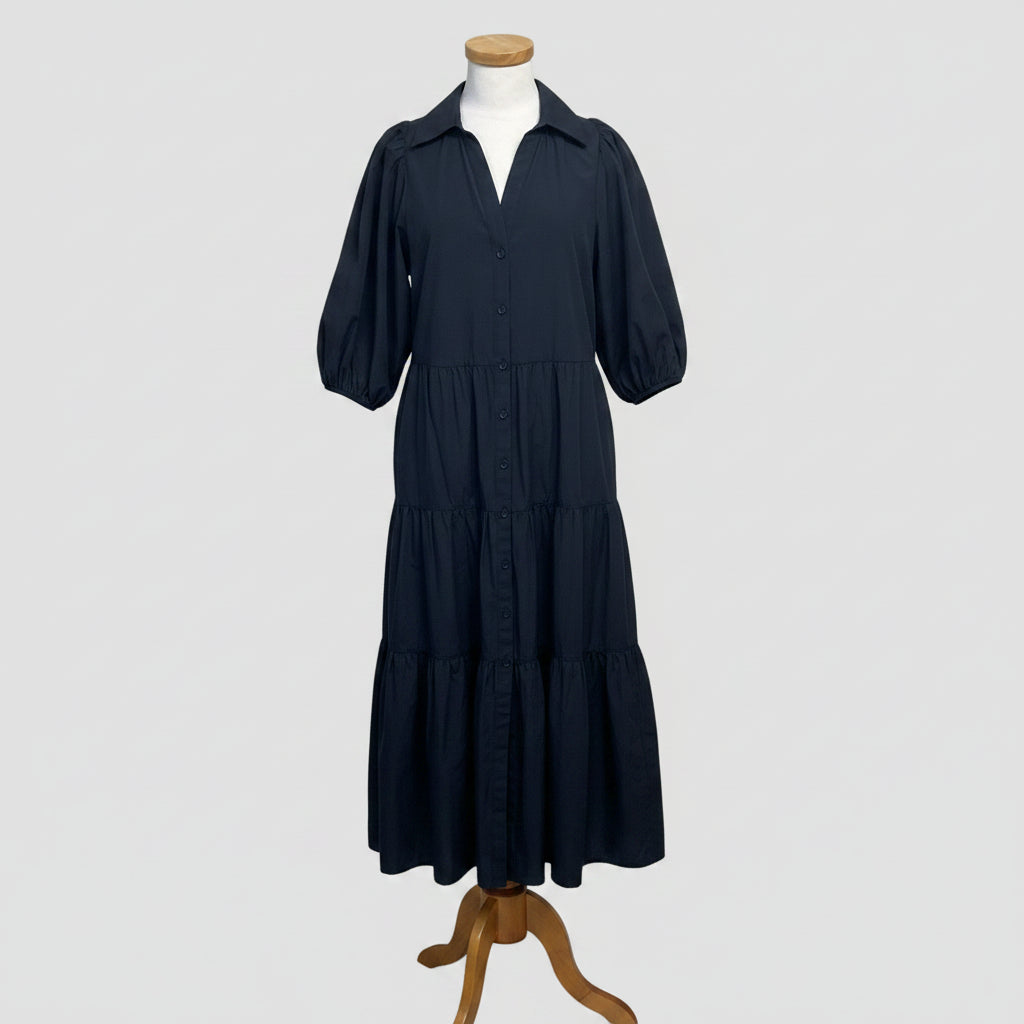 Brochu Walker navy Antiqua dress, size M