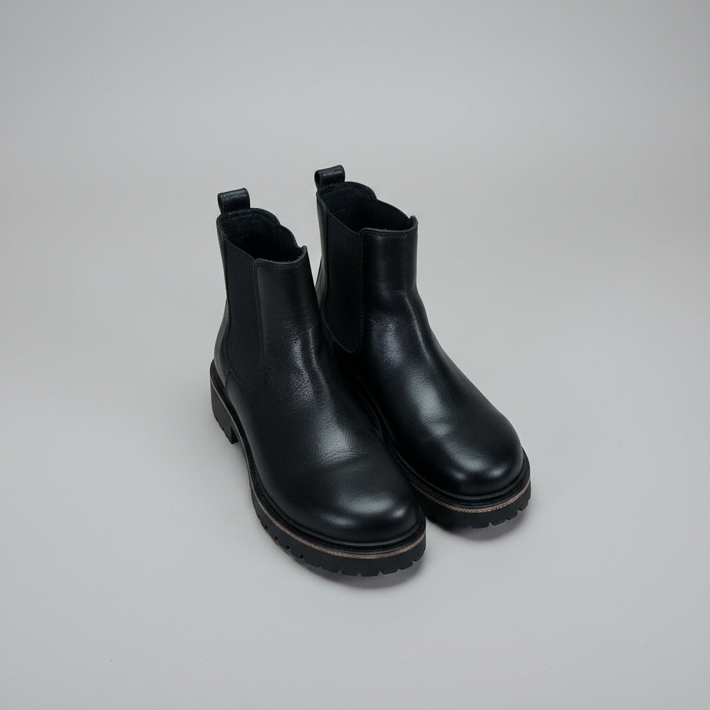 Birkenstock black leather Highwood Chelsea boots, size 37N, LIKE NEW!
