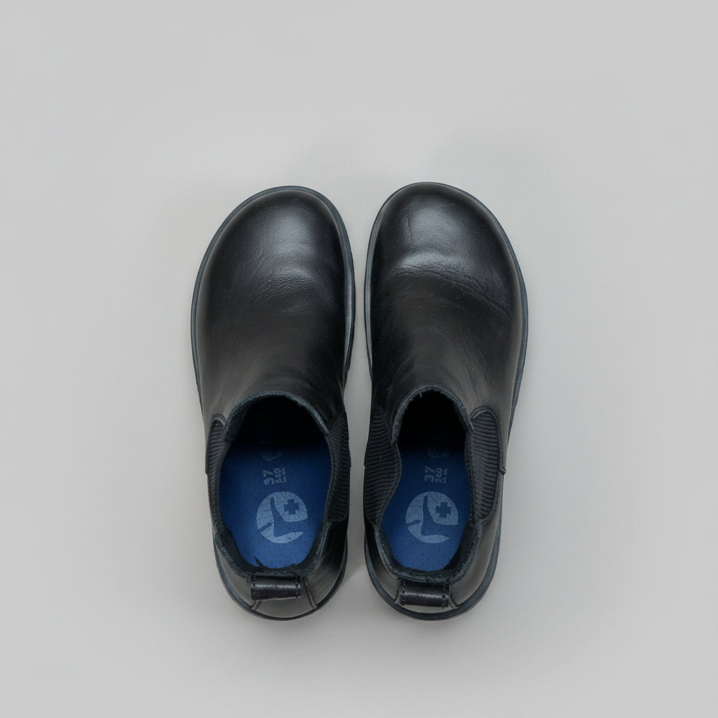Birkenstock black leather Highwood Chelsea boots, size 37N, LIKE NEW!