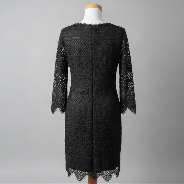 Trina Turk black lace dress, size 8
