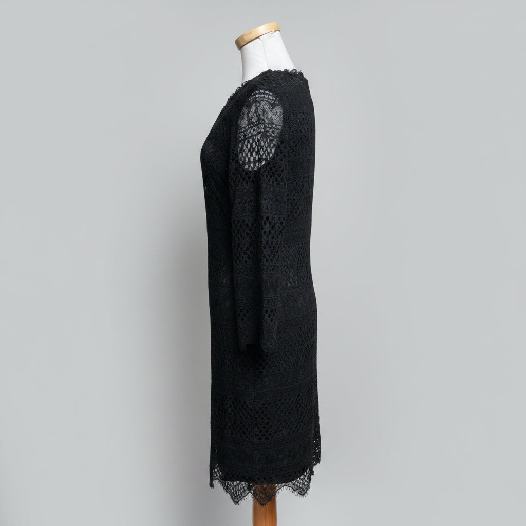 Trina Turk black lace dress, size 8