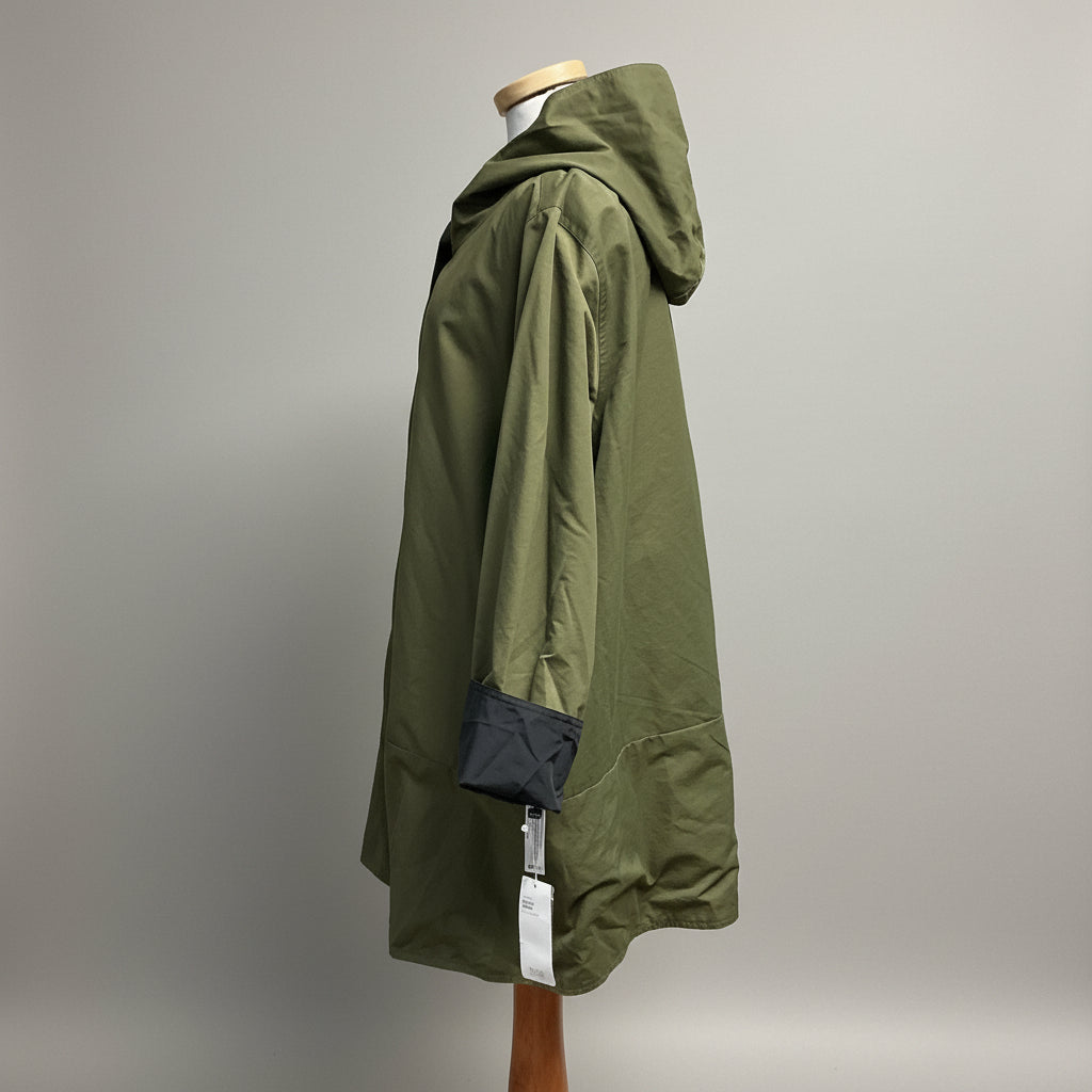 Eileen Fisher olive and black reversible coat, size XL, NEW WITH TAGS!