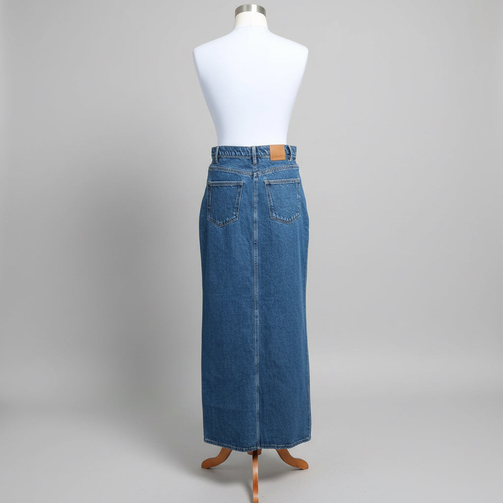Derek Lam denim maxi skirt, size 27