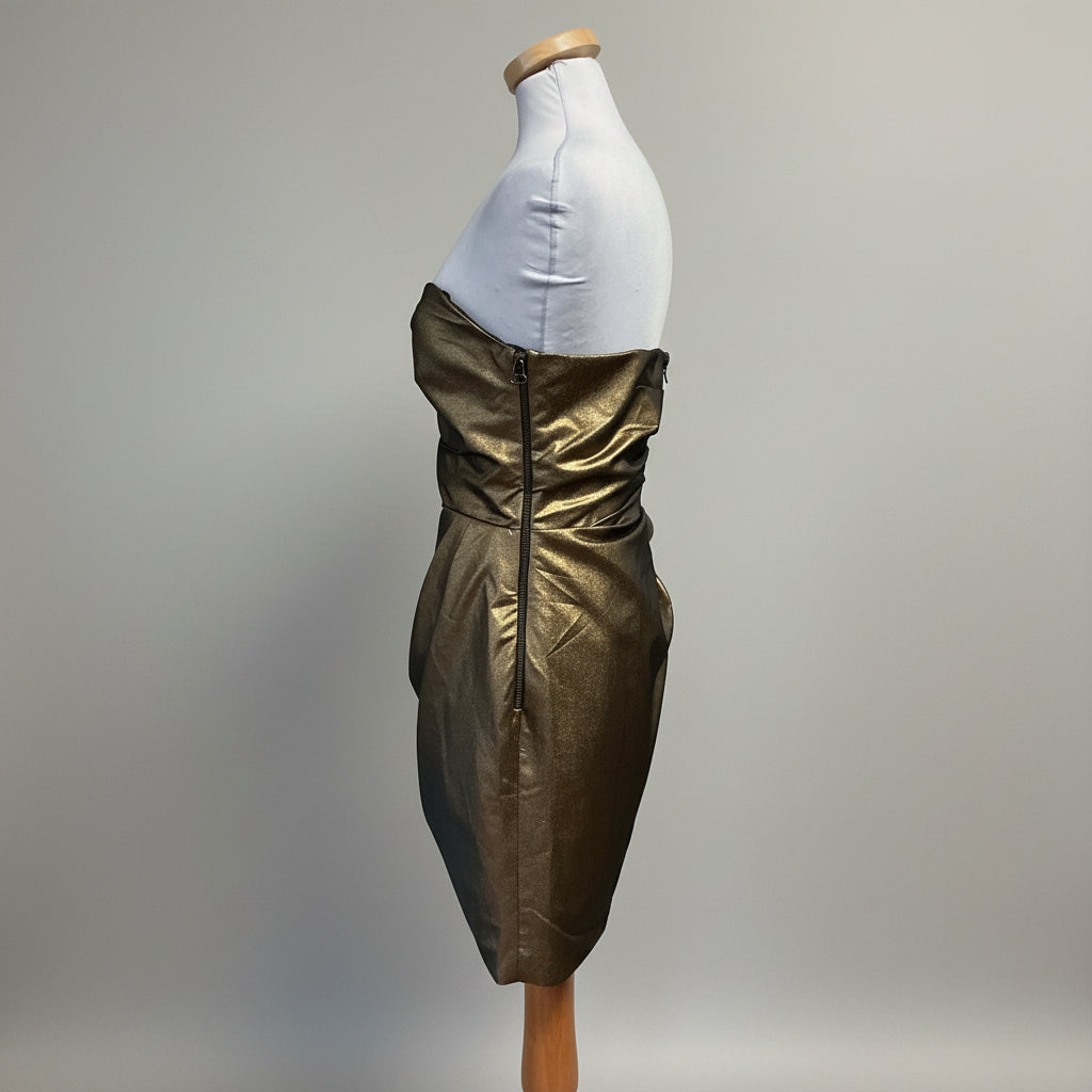 Robert Rodriguez bronze metallic dress, size 6