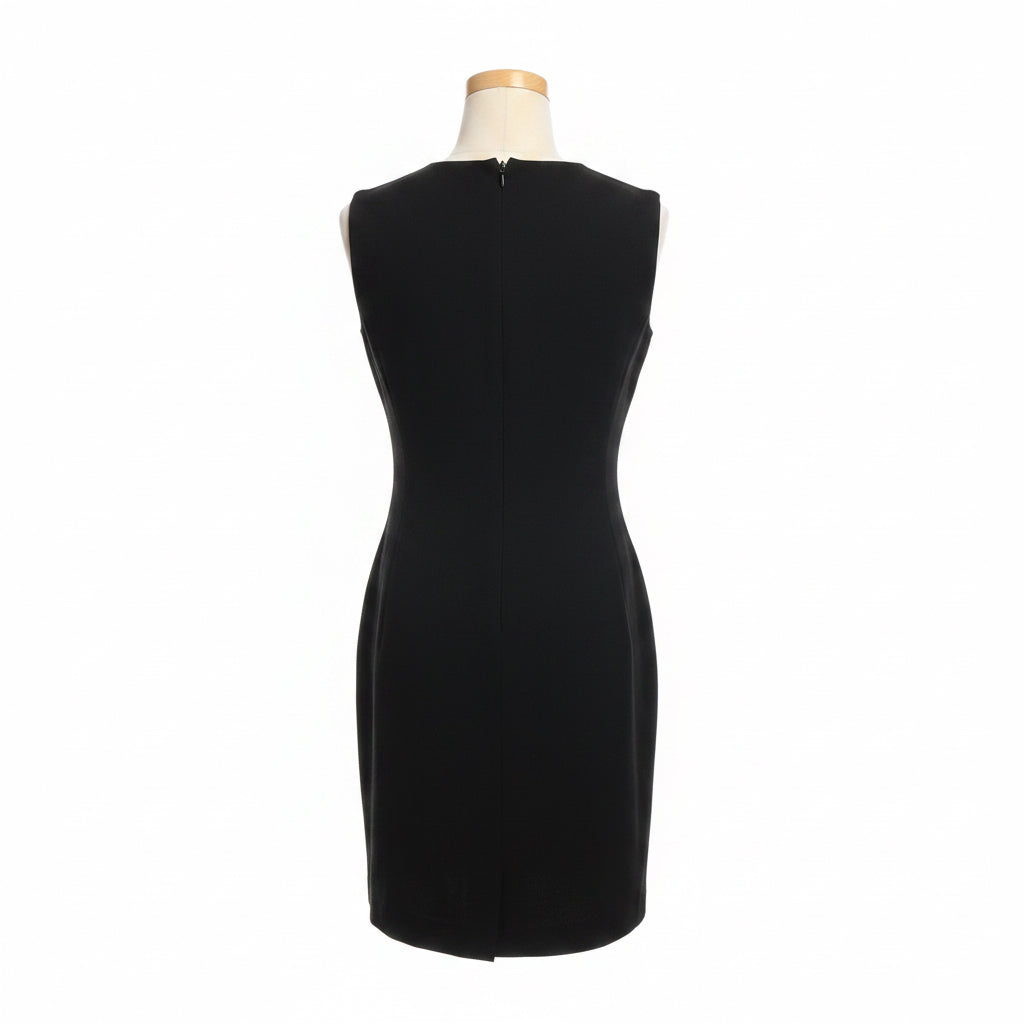 Terijon black dress with jeweled neckline, size 2