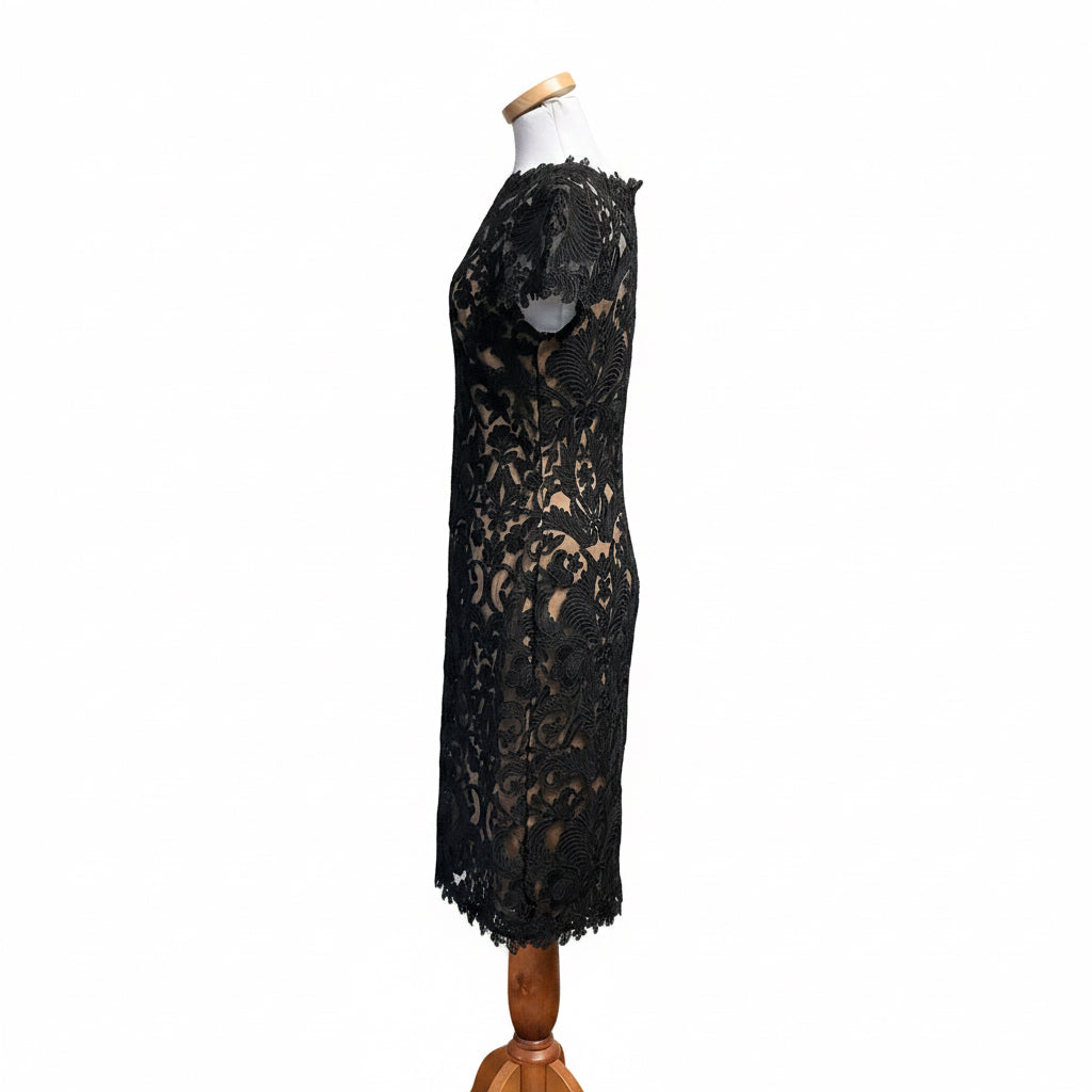 Tadashi Shoji black lace dress, size 10