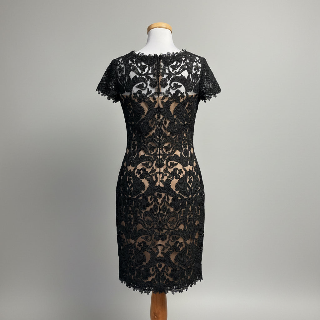 Tadashi Shoji black lace dress, size 10