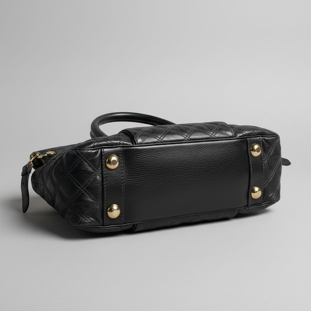 Marc Jacobs black leather Venetia satchel