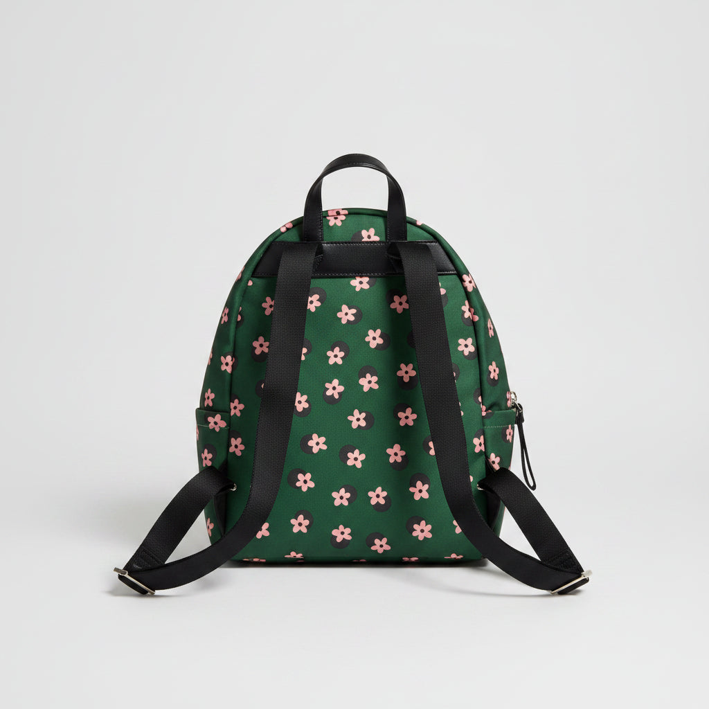 Kate Spade green floral Chelsea backpack