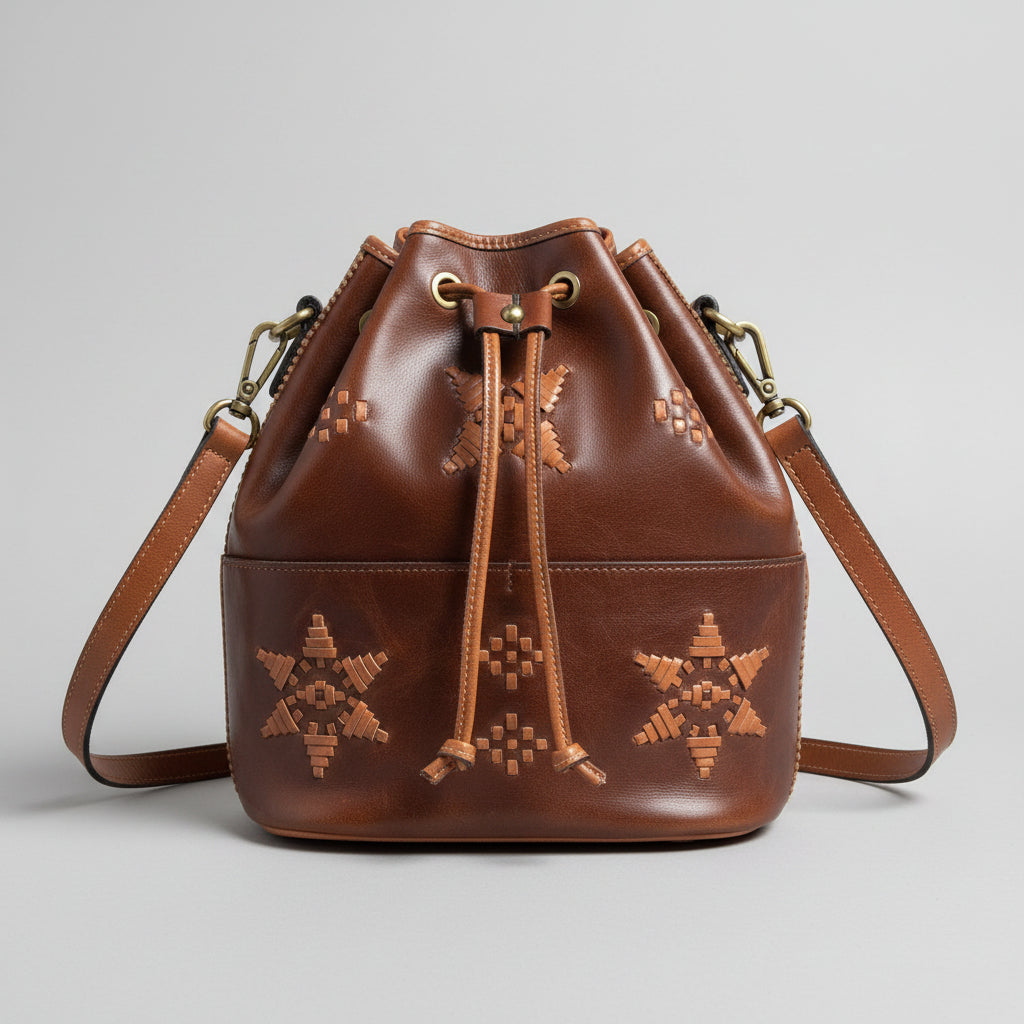 Patricia Nash brown & tan Brindisi bag