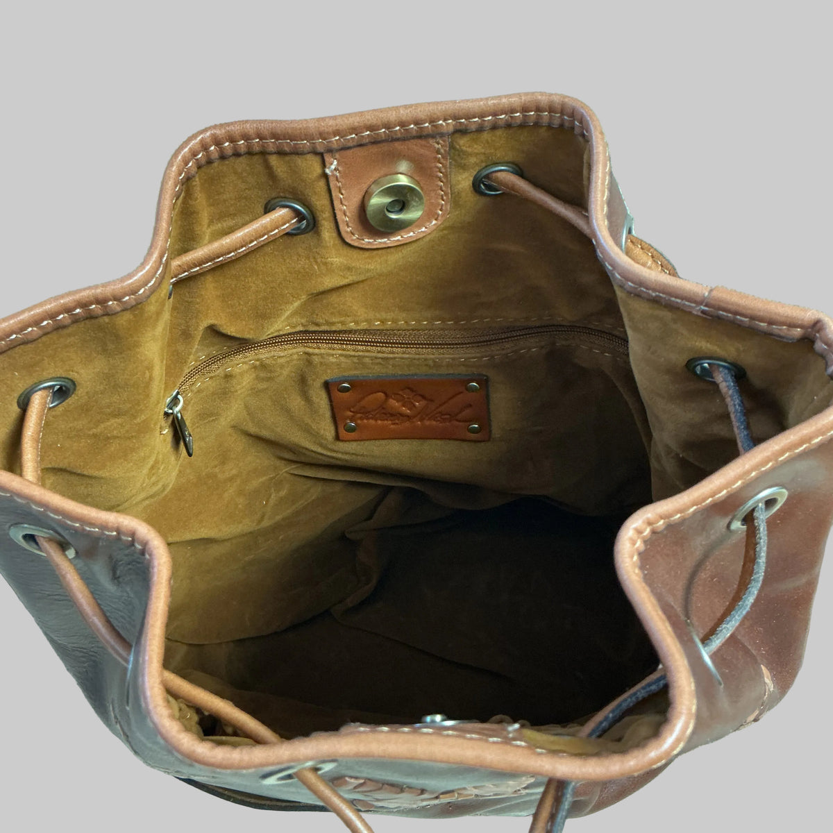 Patricia Nash brown & tan Brindisi bag