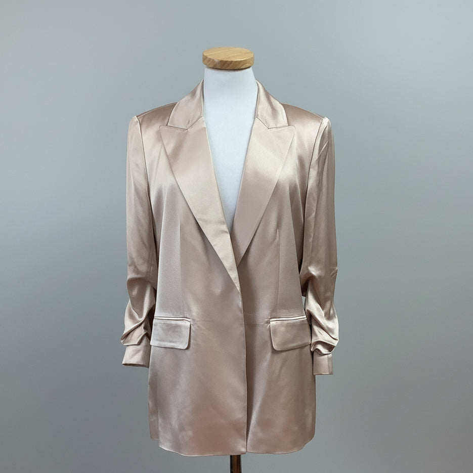 Elie Tahari champagne satin jacket, size 12, NEW WITH TAGS!