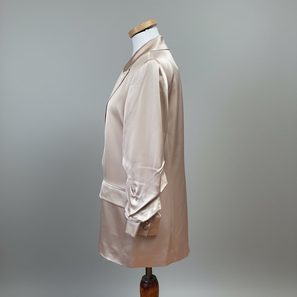 Elie Tahari champagne satin jacket, size 12, NEW WITH TAGS!