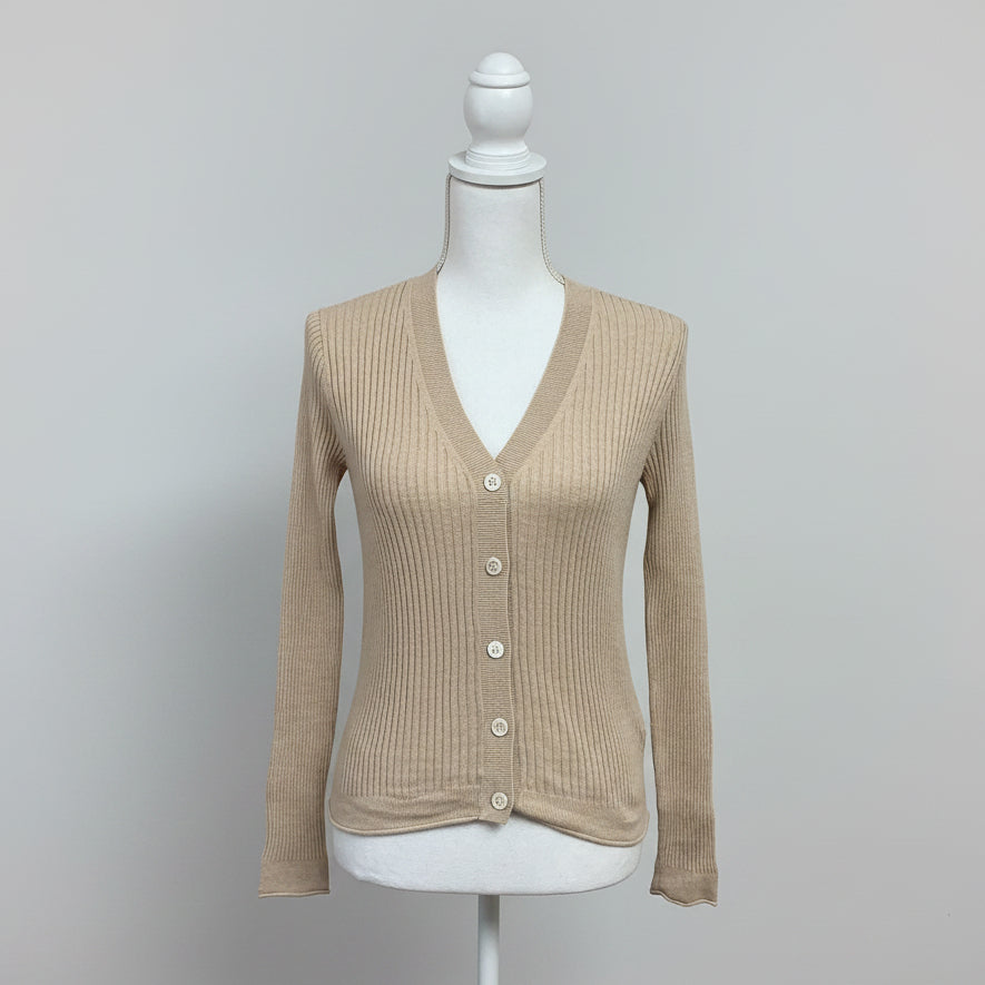 Alex Mill beige cardigan sweater, size XS