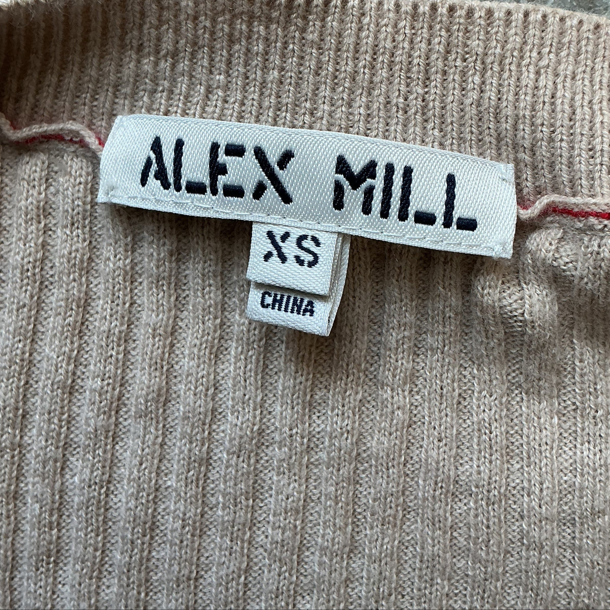 Alex Mill beige cardigan sweater, size XS