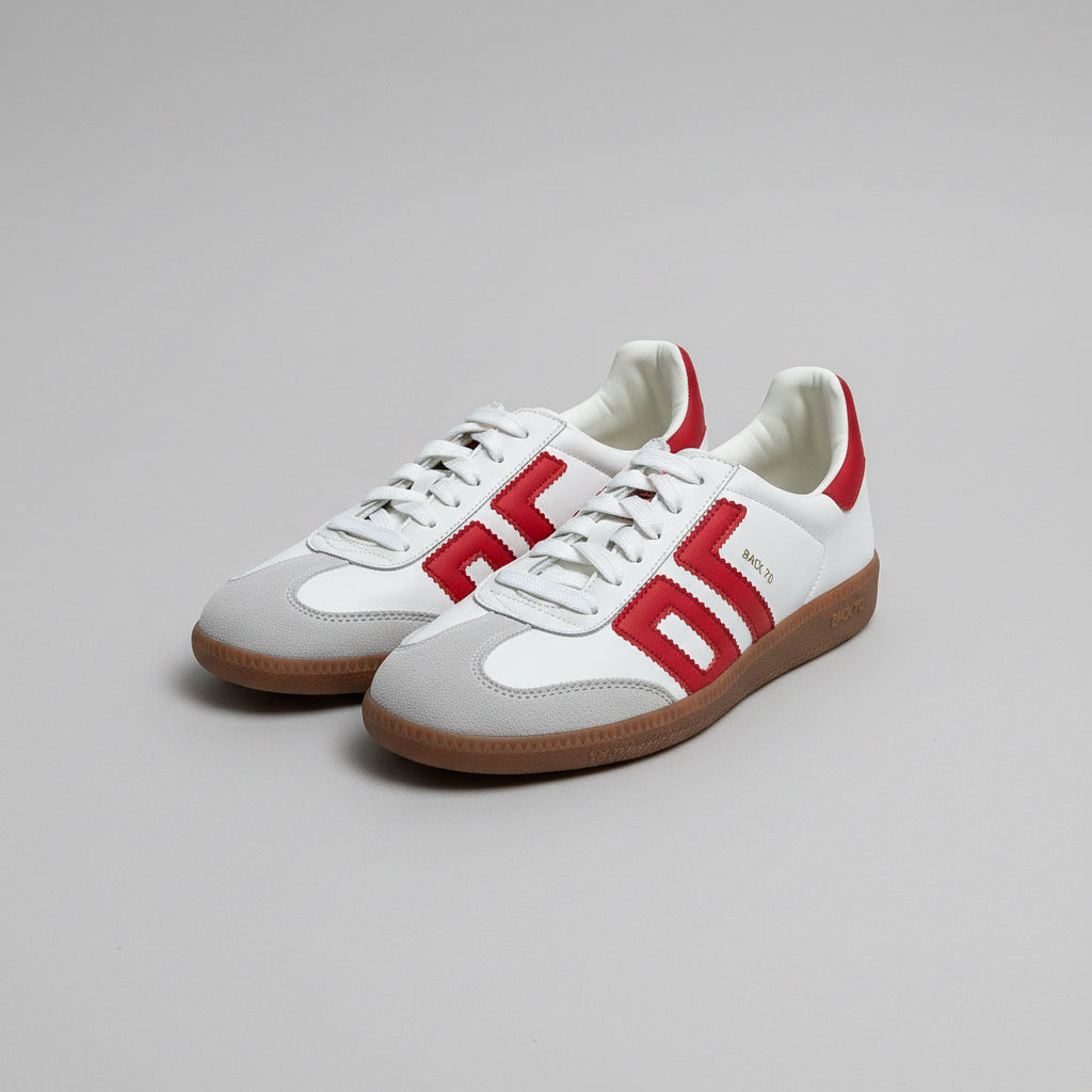 Back 70 white and red Cloud sneakers, size 7.5, NEW WITHOUT TAGS!