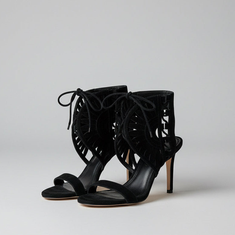 Tory Burch suede laser cut Layla shoes, size 6.5