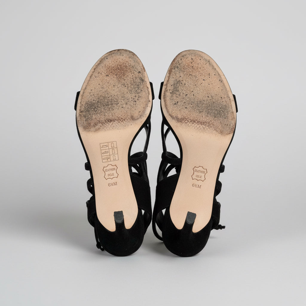 Tory Burch suede laser cut Layla shoes, size 6.5