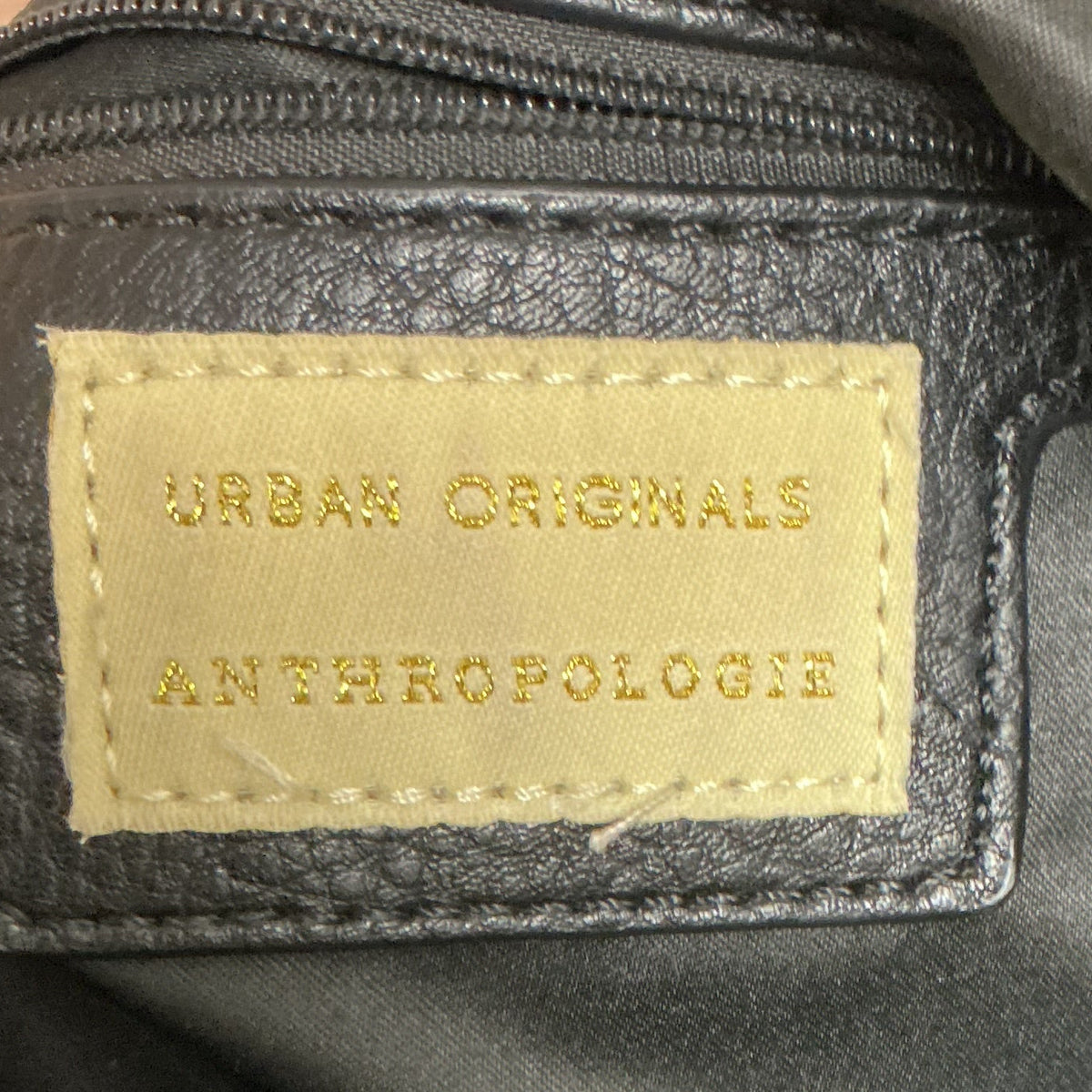 Anthropologie black slouchy bag