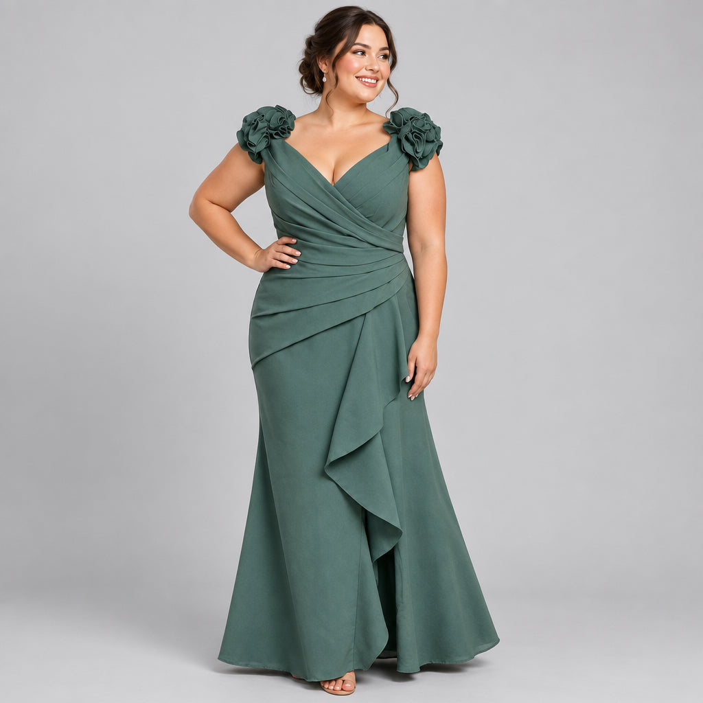 Cameron Blake eucalyptus green dress, size 14