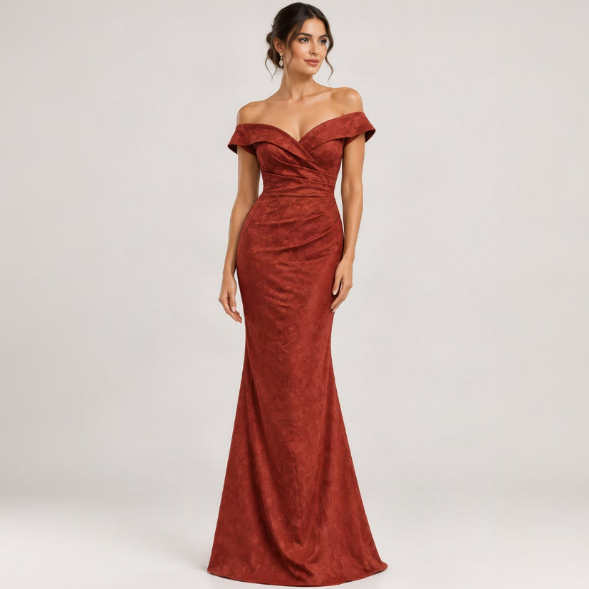Azazie terracotta Canton dress, size 8, NEW WITH TAGS!