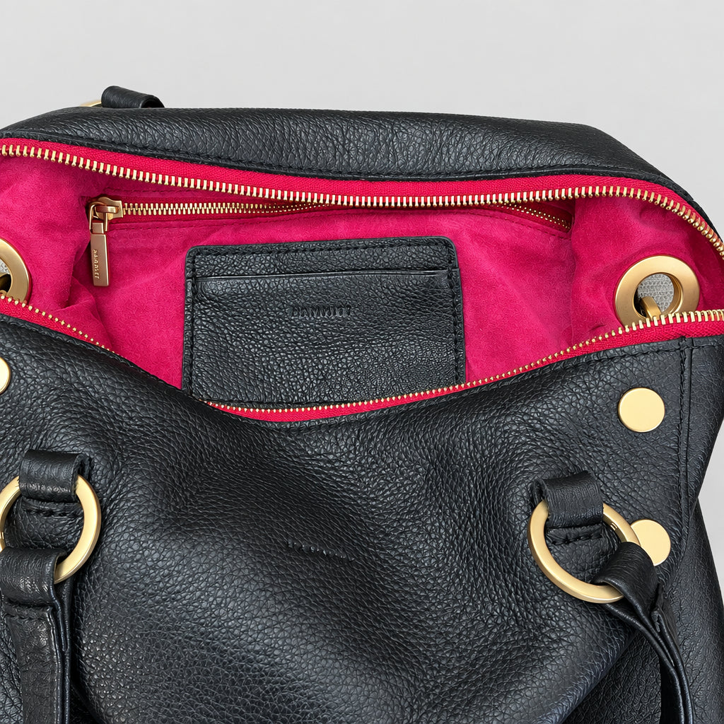 Hammitt black leather medium Daniel handbag
