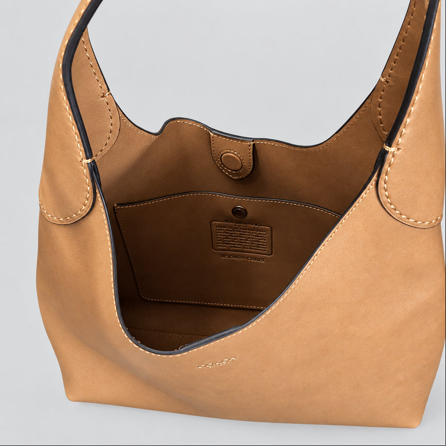 Coach tan leather Brooklyn handbag
