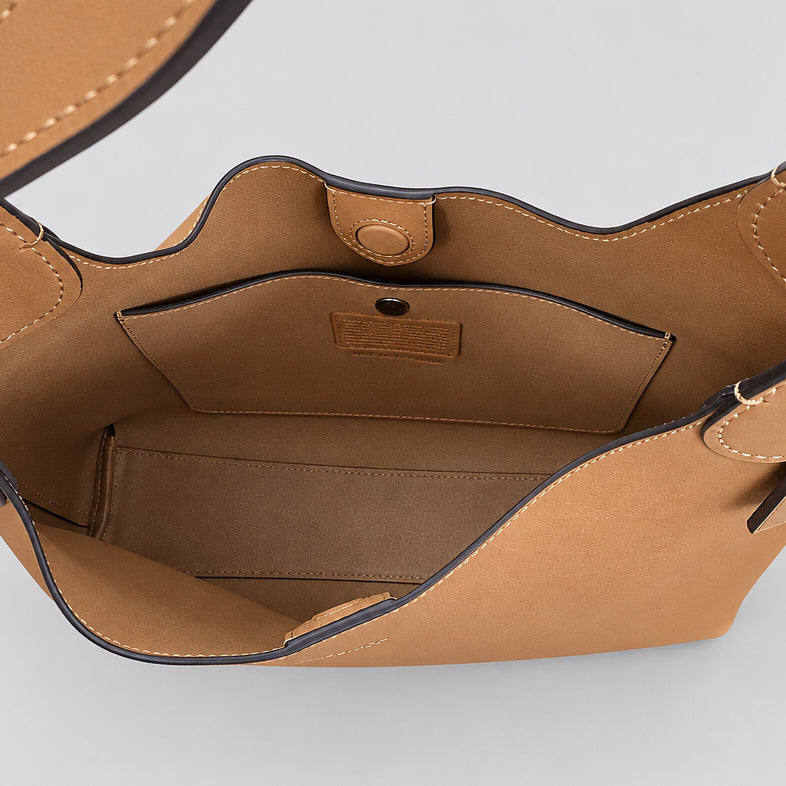 Coach tan leather Brooklyn handbag