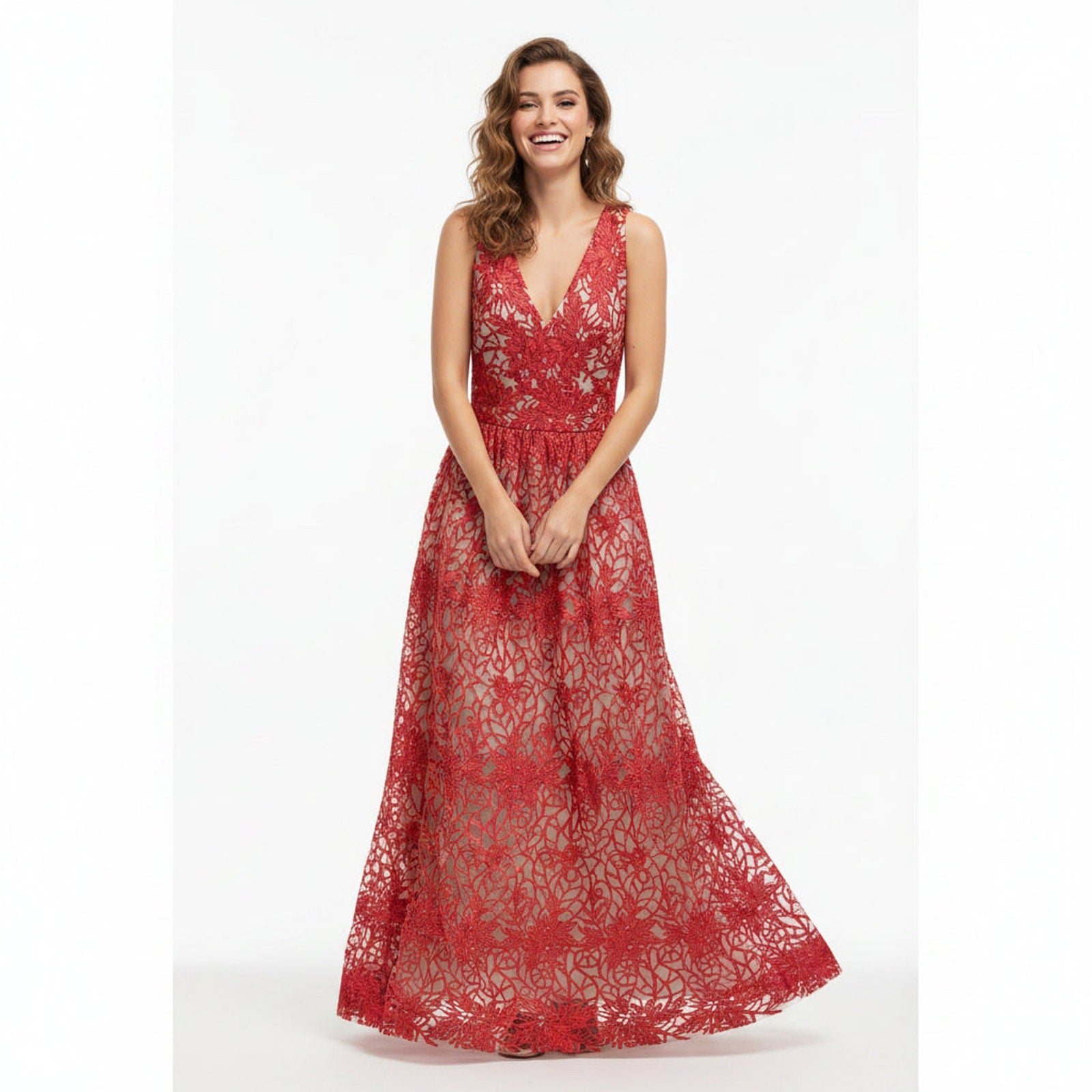 david meister dress red and white embroidered dress, size 6, NEW WITH TAGS! Imported of French material. Bridesmaid Dresses Long Royal Size:X-Small (3T-4T) sexy outfits for women bedroom