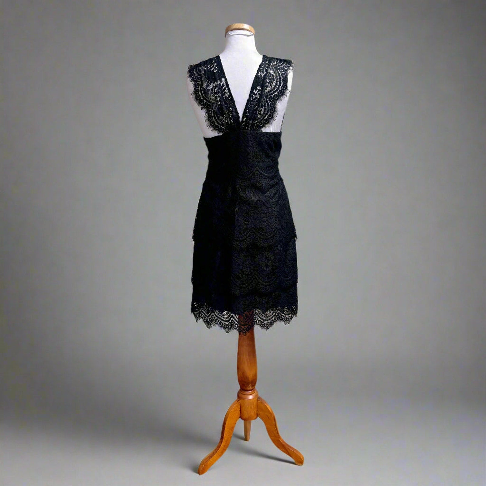 Leifsdottir black lace dress, size 12