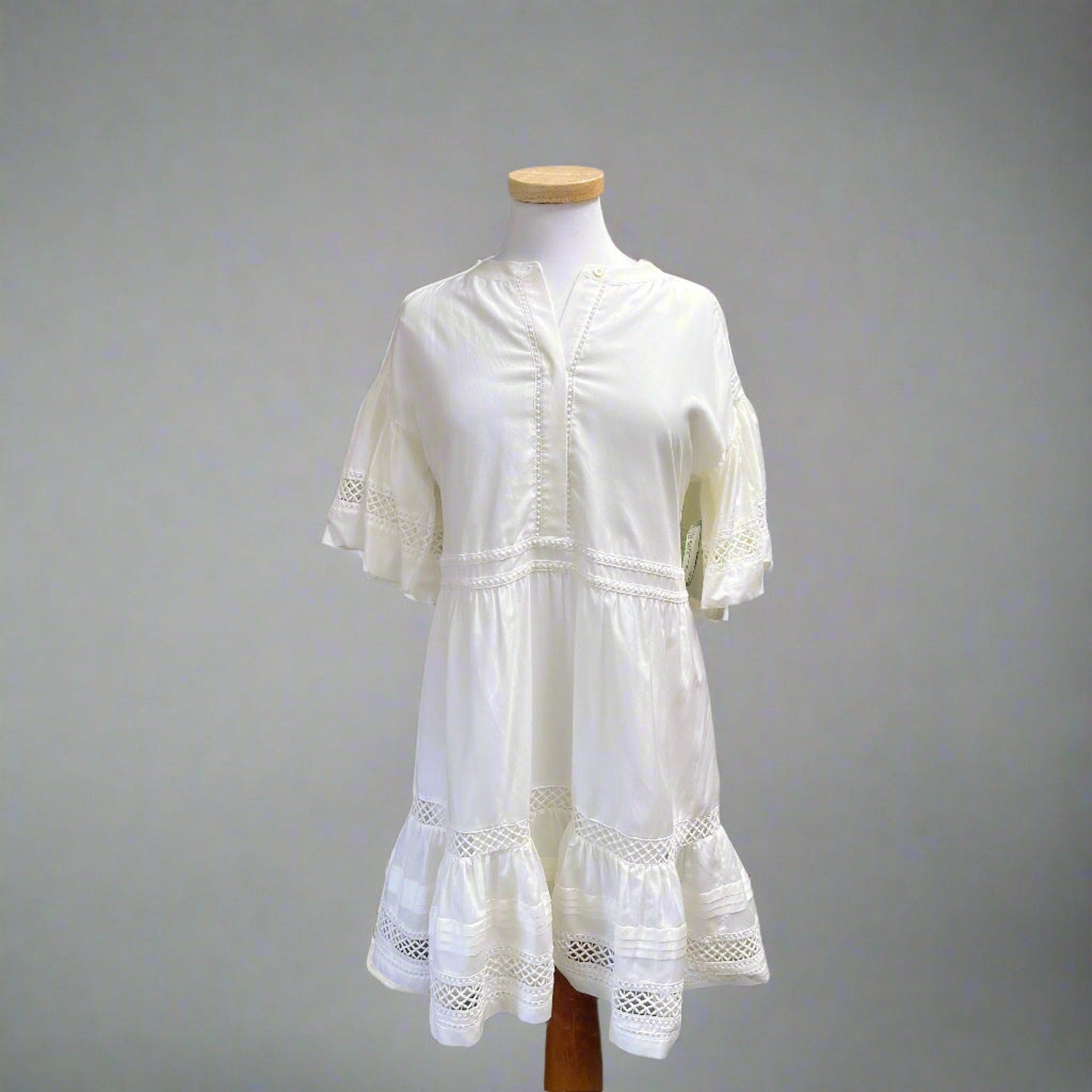 Marie Oliver white Jade dress, size S