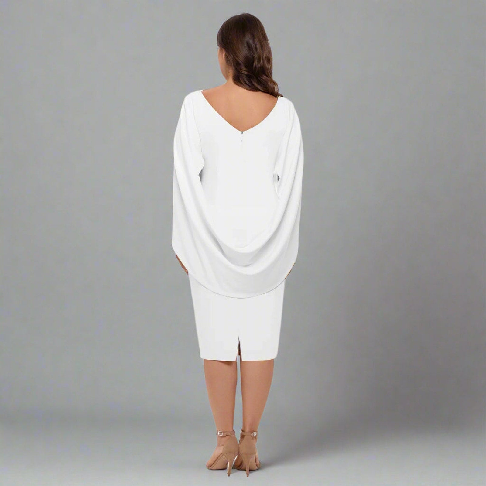 Betsy & Adam ivory dress, size 18W, NEW WITH TAGS!