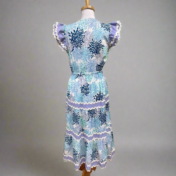 Sail to Sable blue and lavender dress, size S