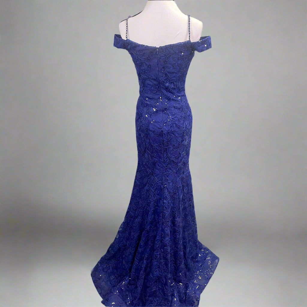 Colors cobalt beaded dress, size 2, NEW WITH TAGS!