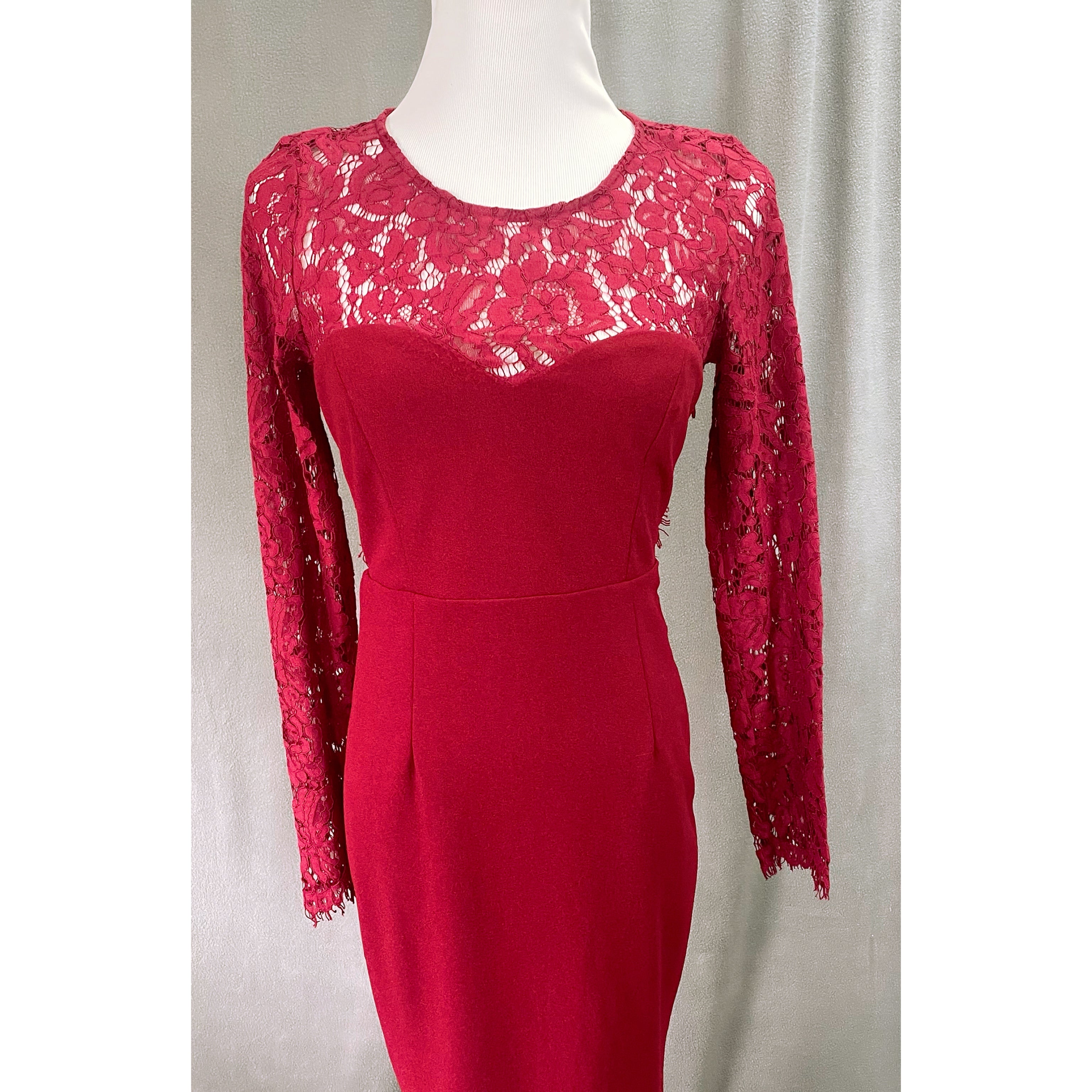 Lulu's burgundy dress, size S