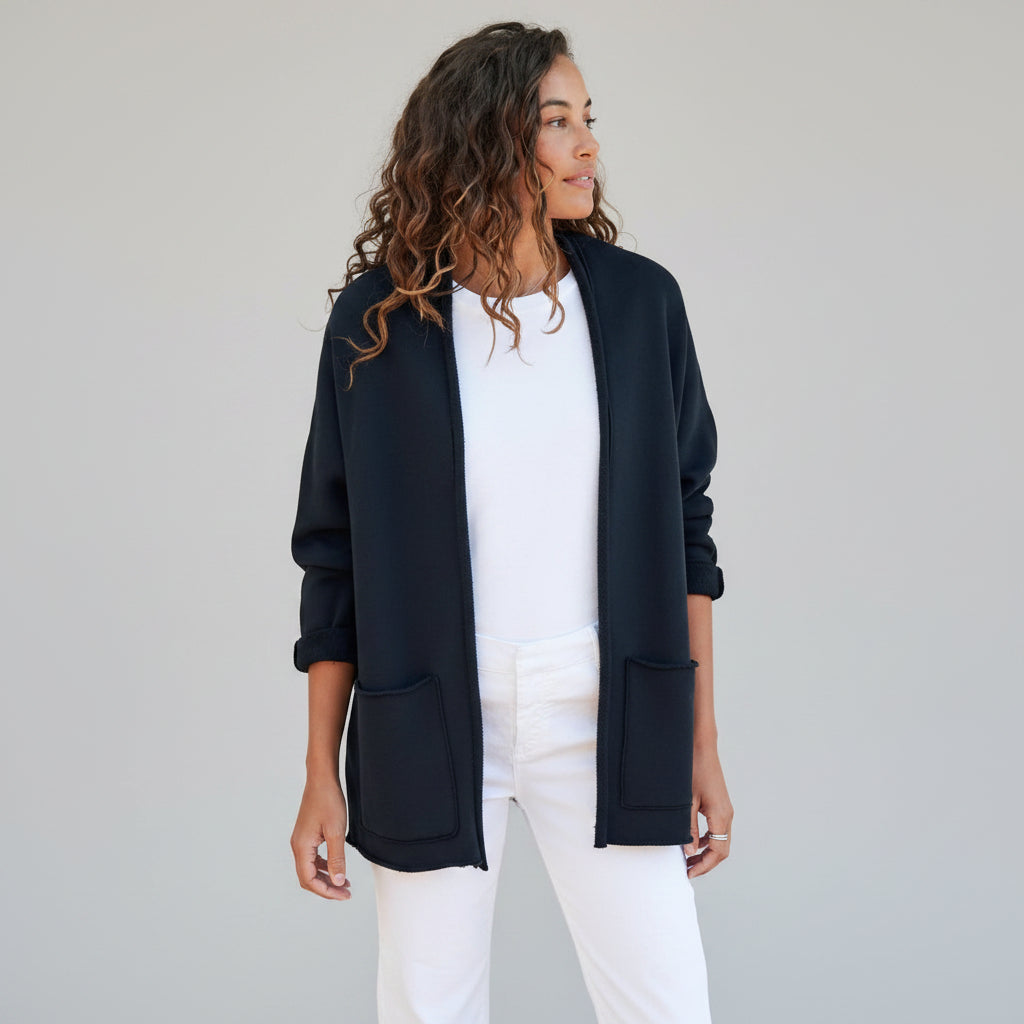 Frank & Eileen navy Barbara Beach cardigan, size XS