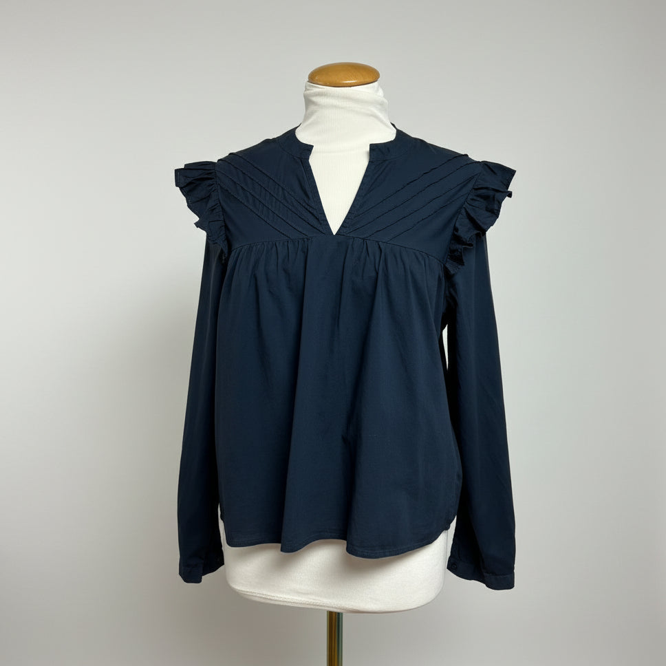 Nation navy Tilly blouse, size XS