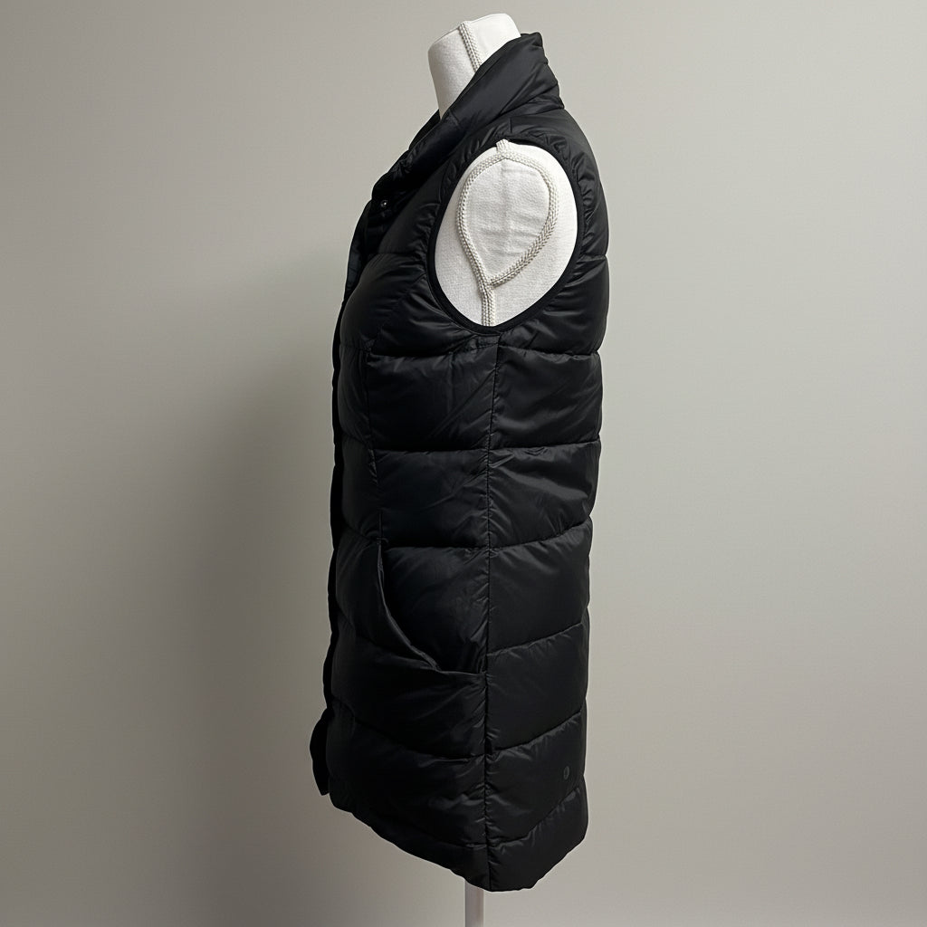 Lululemon black All Days puffer vest, size 4
