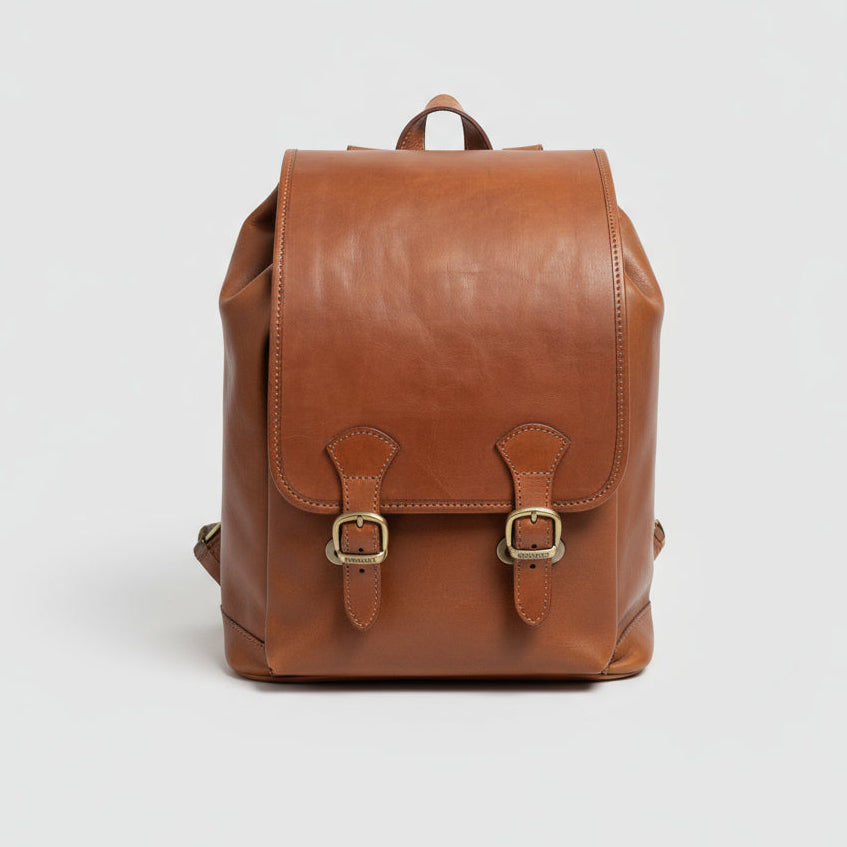 I Medici brown leather backpack