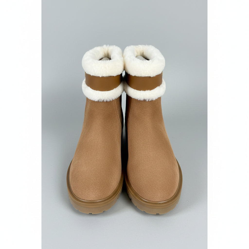 Kate Spade chestnut suede Bailee Winter boots, size 8.5, NEW IN BOX!
