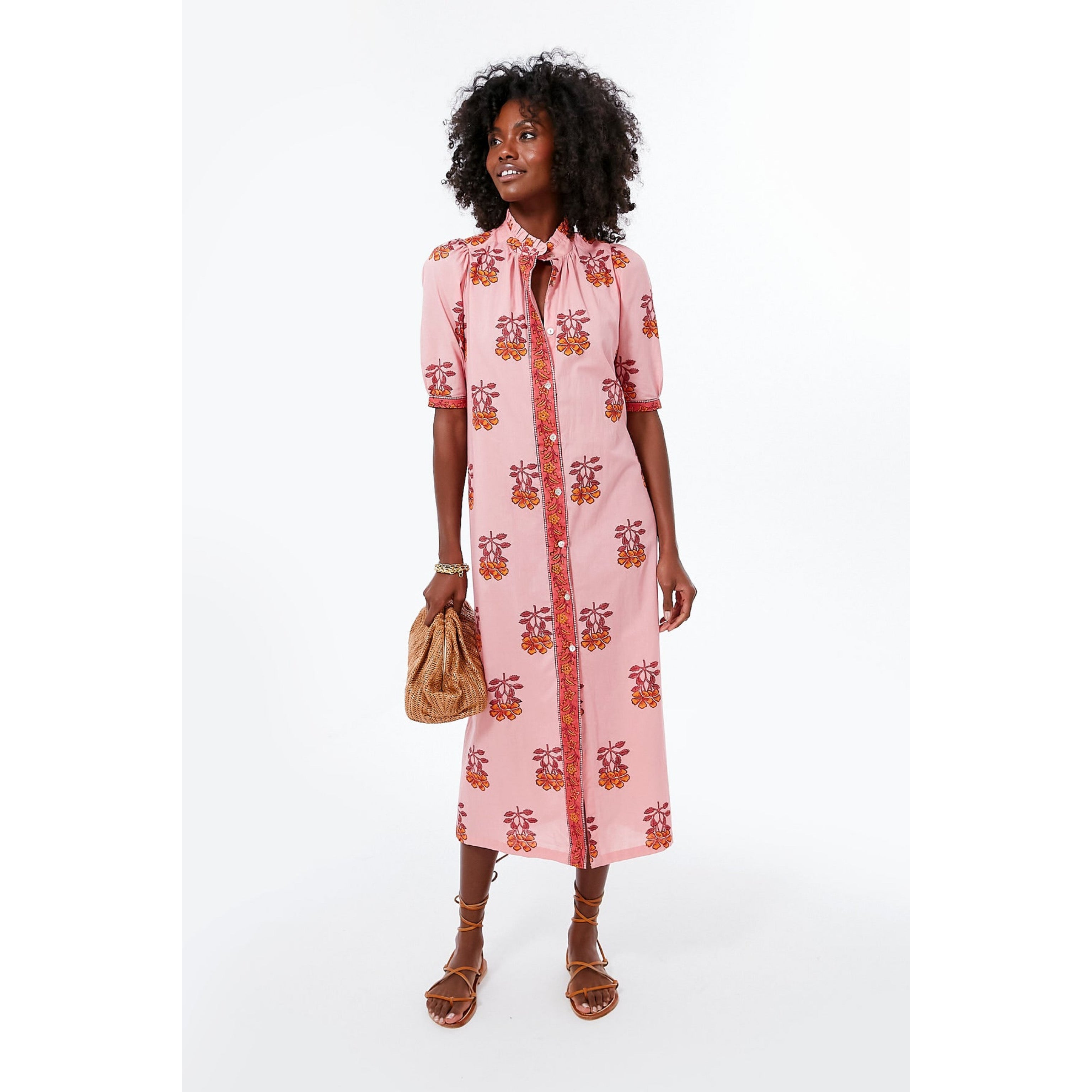 Alix of Bohemia Pink Punch Remi Peony dress, size XS