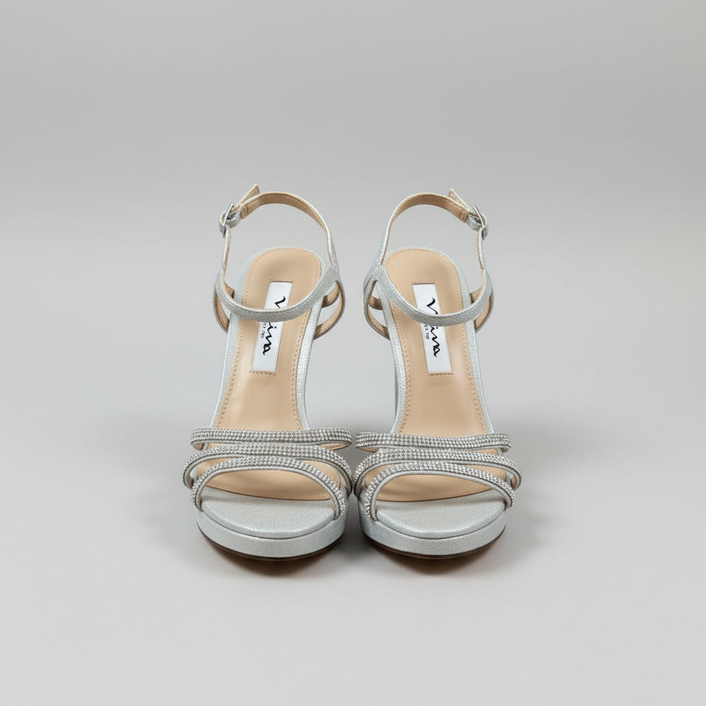 Nina silver Saralyn shoes, size 6.5, NEW IN BOX!