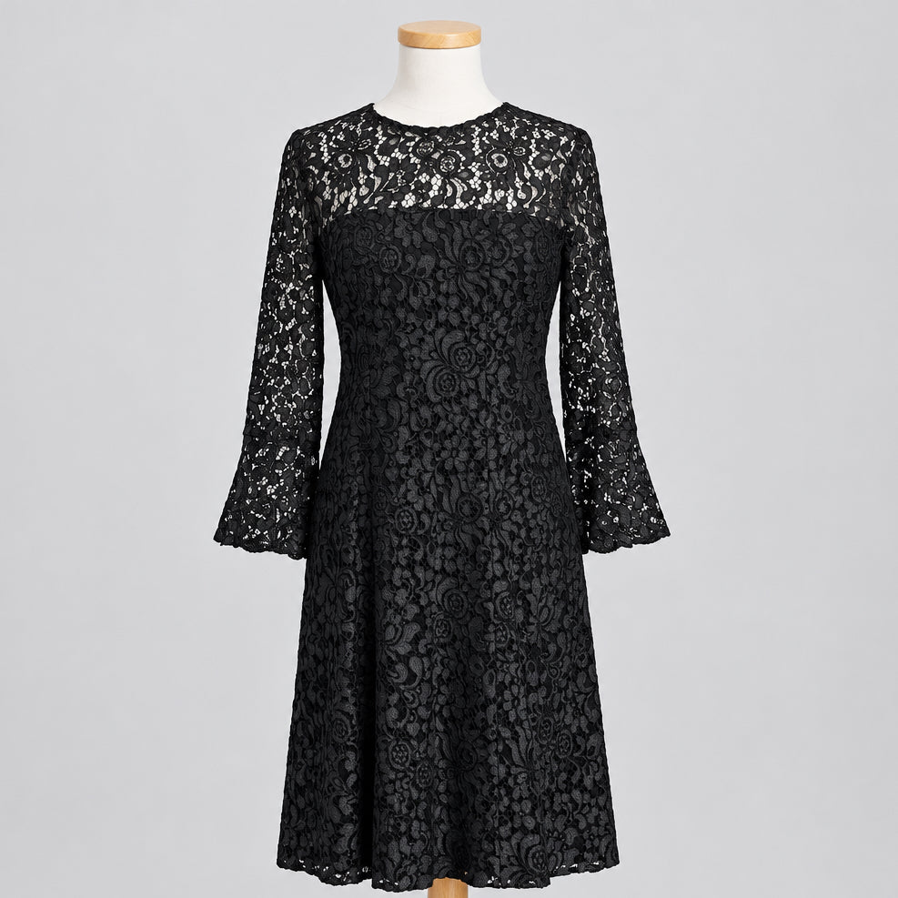 Anne Fontaine black lace Surprise dress, size 40 (US 6/8), NEW WITH TAGS!