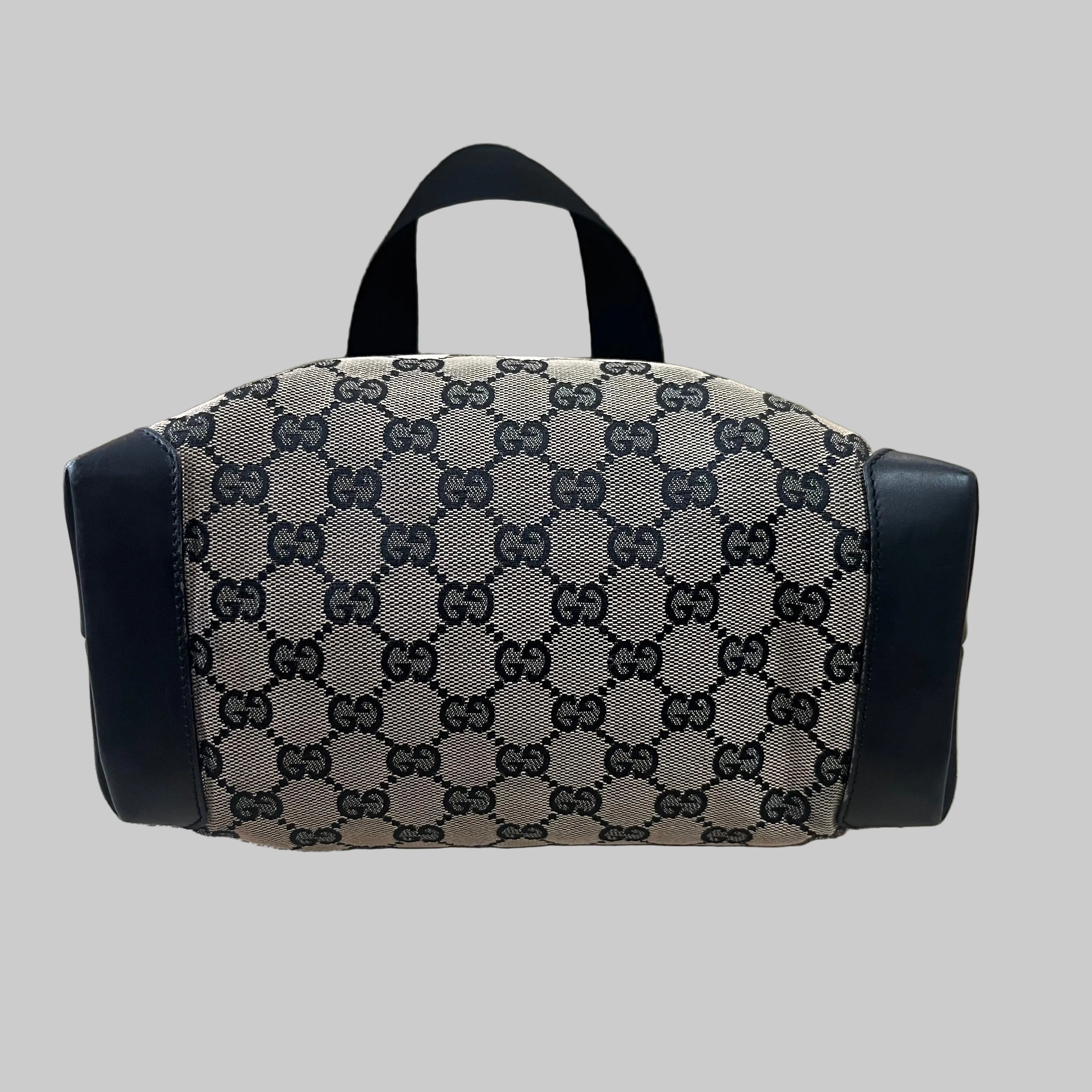 Gucci black GG logo small tote