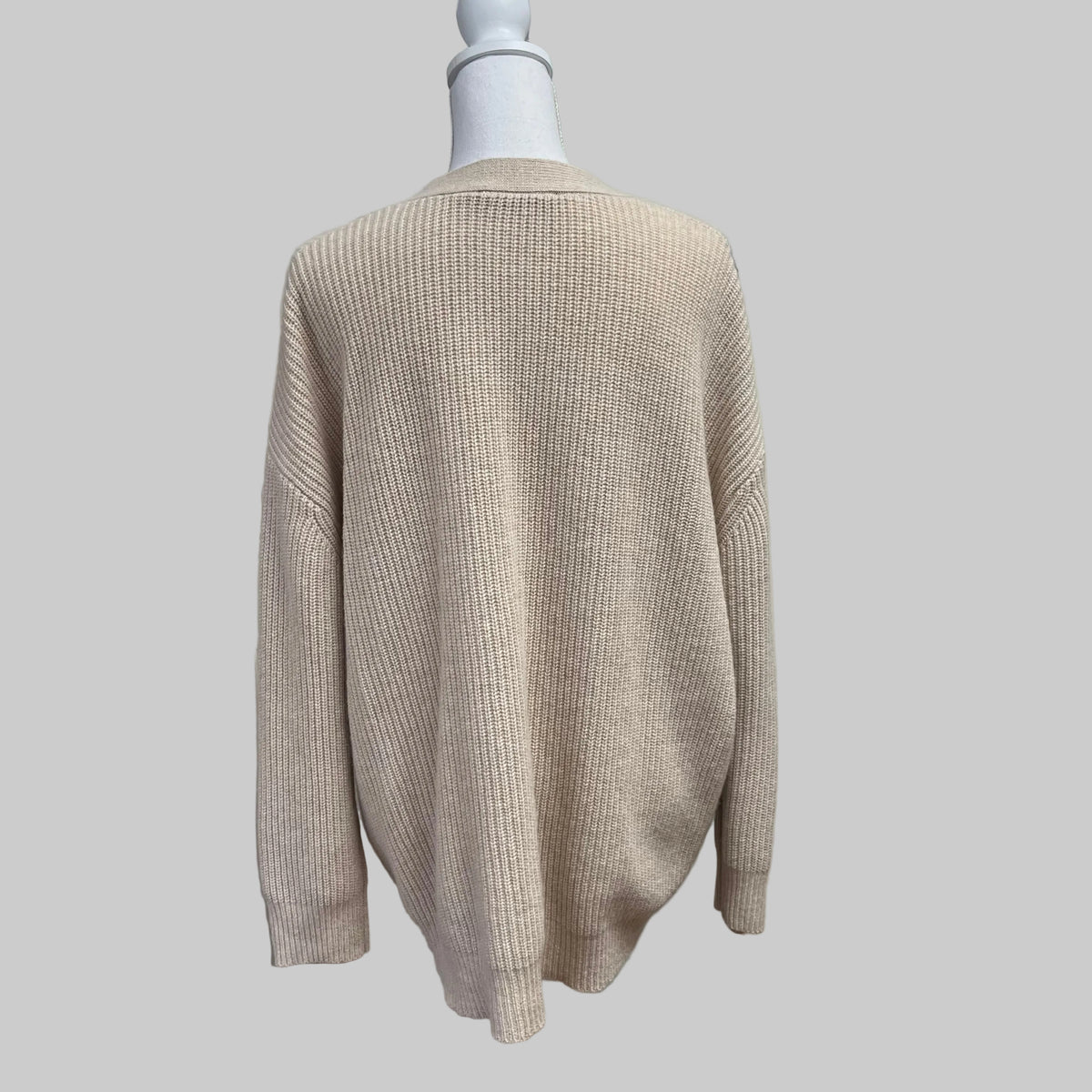 Jenni Kayne beige cashmere Cocoon sweater, Size S