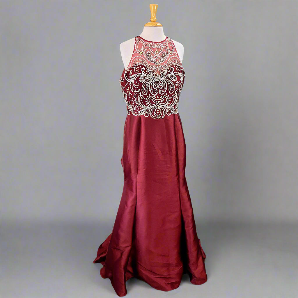 Star Box burgundy dress, size XXL