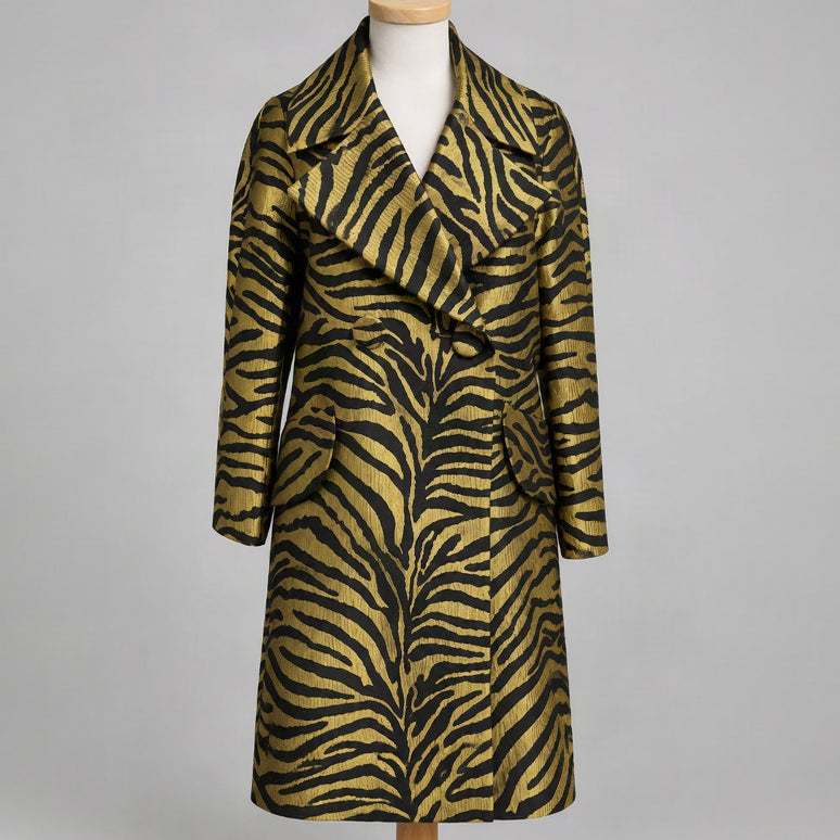 Tuckernuck gold and black Harley peacoat, size S, NEW WITH TAGS!