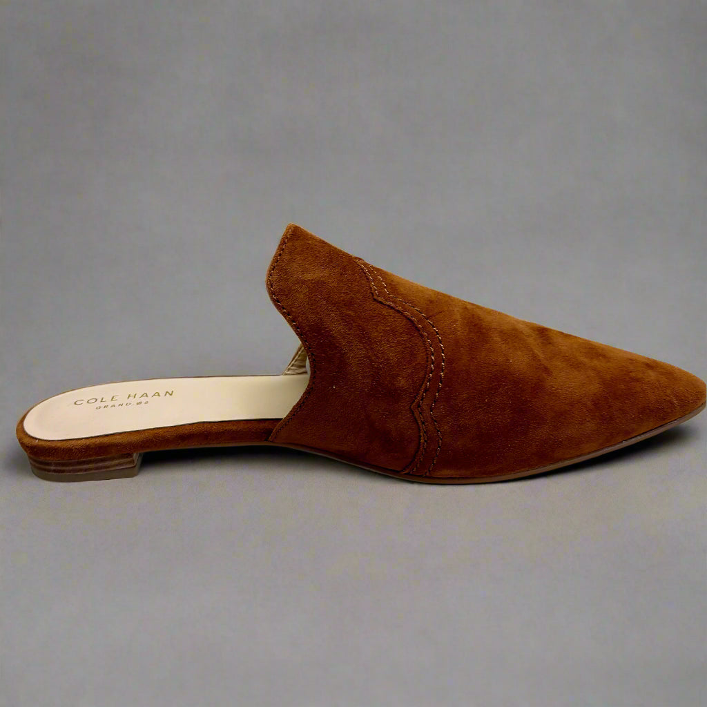 Cole Haan chestnut suede flats, size 8.5, LIKE NEW!